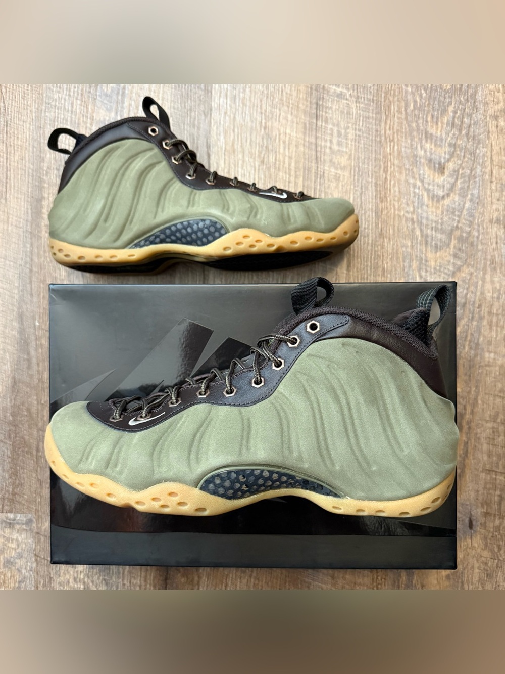 Nike Air Foamposite One Premium PRM Olive Green Gum